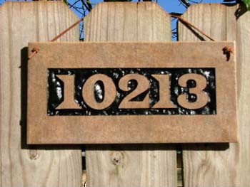 House Number Tile